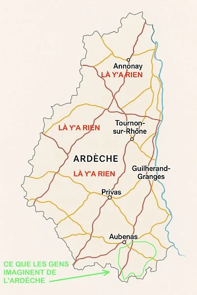 Carte Ard&egrave;che